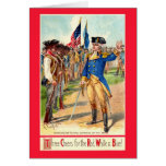 Three Cheers for the Red White & Blue Greeting Cards
