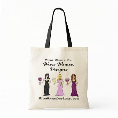 Three Cheers for Wine Women Designs Bag
