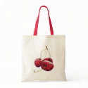Three Cherries Bag by floatinglemons Three Cherries Bag