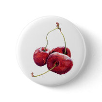 Three Cherries Button