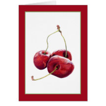 Three Cherries Card