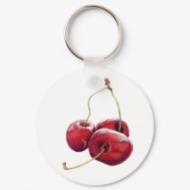 Three Cherries Keychain