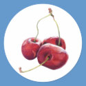 Three Cherries Sticker by floatinglemons Three Cherries Sticker
