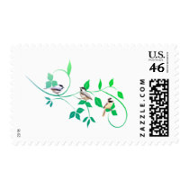 Three Chickadees postage