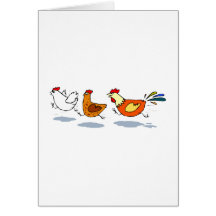 Three Chicks Greeting Cards