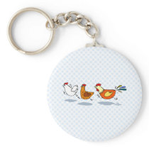 Three Chicks Key Chain