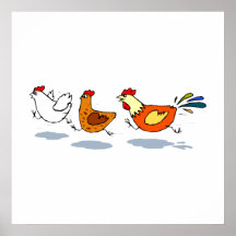 Three Chicks Print