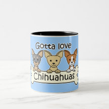 Three Chihuahuas Coffee Mugs