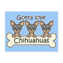 Three Chihuahuas postcards by dogcartoons Three Chihuahuas postcards