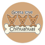 Three Chihuahuas Sticker