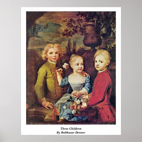 Three Children By Balthasar Denner Print