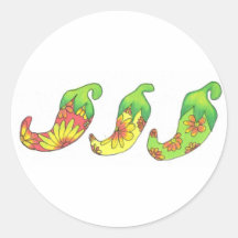Three Chilis in a Row Sticker