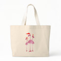 *Three Christmas Flamingos bags