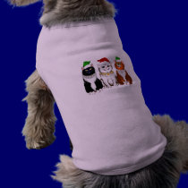 Three Christmas Kitties Pet Clothing pet clothing by Lotacats Three Christmas Kitties Pet Clothing pet clothing