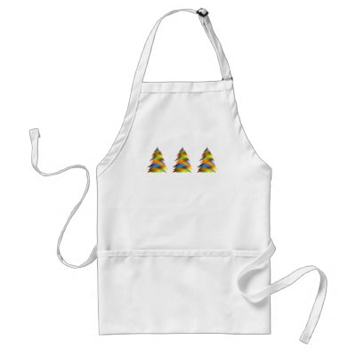 Three Christmas Trees Aprons by Lidusik