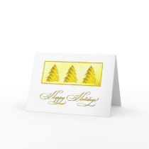 Three Christmas Trees - Gold cards