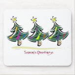 Three Christmas Trees Mouse Pad mousepads