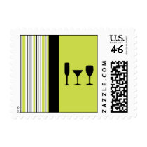 Three Cocktails Postage Stamps
