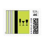 Three Cocktails Postage Stamps
