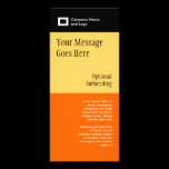 Three Color - Orange Amber and Black rack cards