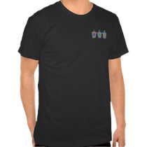 Three Colorful Turtles 2-Sided Dark Shirts