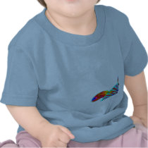Three Colorful Turtles 2-Sided Infant T-Shirts