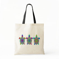 Three Colorful Turtles Bags