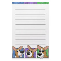 Three Corgi Boxes Stationery