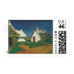Three Cottages in Saintes-Maries-de-la-Mer Postage Stamp