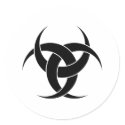 Three Crescents stickers by silhouette_emporium Three Crescents stickers
