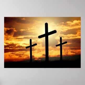 Three Cross Poster