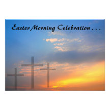 Three Crosses and Sunrise Custom Announcement