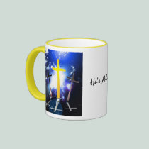 Three Crosses At Calvary mugs