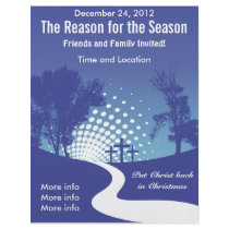 Three Crosses Holiday Program Flyer by ZazzleFlyers Three Crosses Holiday Program Flyer