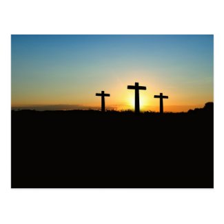 Three Crosses On A Hill