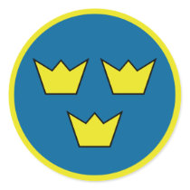"Three Crowns" stickers