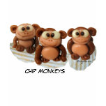Three Cute Chip Monkeys T-Shirt