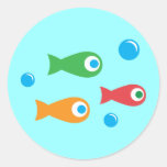 Three Cute Fish stickers