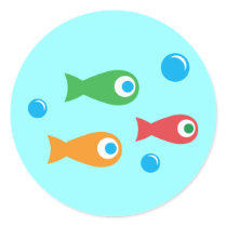 Three Cute Fish stickers by nyxxie Three Cute Fish stickers