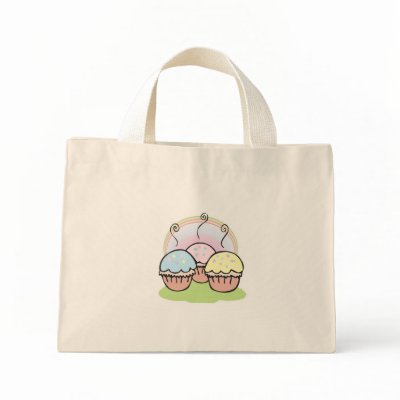three cute little cupcakes tote bags by cupcakewear