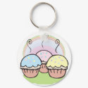 three cute little cupcakes keychains by cupcakewear three cute little cupcakes keychains