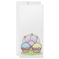 three cute little cupcakes full color rack card