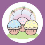 three cute little cupcakes