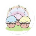 three cute little cupcakes stickers by cupcakewear three cute little cupcakes stickers