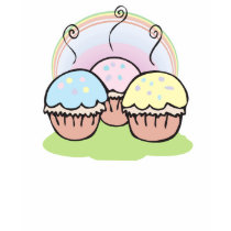 three cute little cupcakes t-shirts