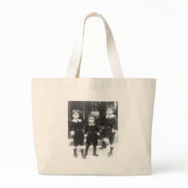 Three Cute Young Boys Vintage Photo Canvas Bags