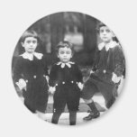 Three Cute Young Boys Vintage Photo Refrigerator Magnet