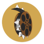 Three D Spike Film Reel Sticker