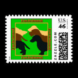 Three Dachshunds Postage Stamp stamps