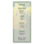 Three Daffodils Standing Guard Wedding Menu rack cards